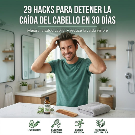 29 Hacks para Detener la Caída del Cabello en 30 Días